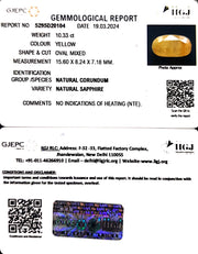 10.33/CT Natural Ceylonese Pukhraj with Govt Lab Certificate-6771